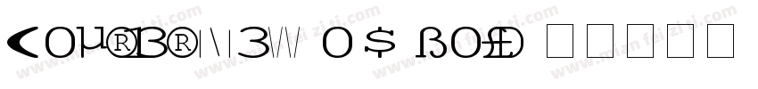 Courier New OS Bold字体转换